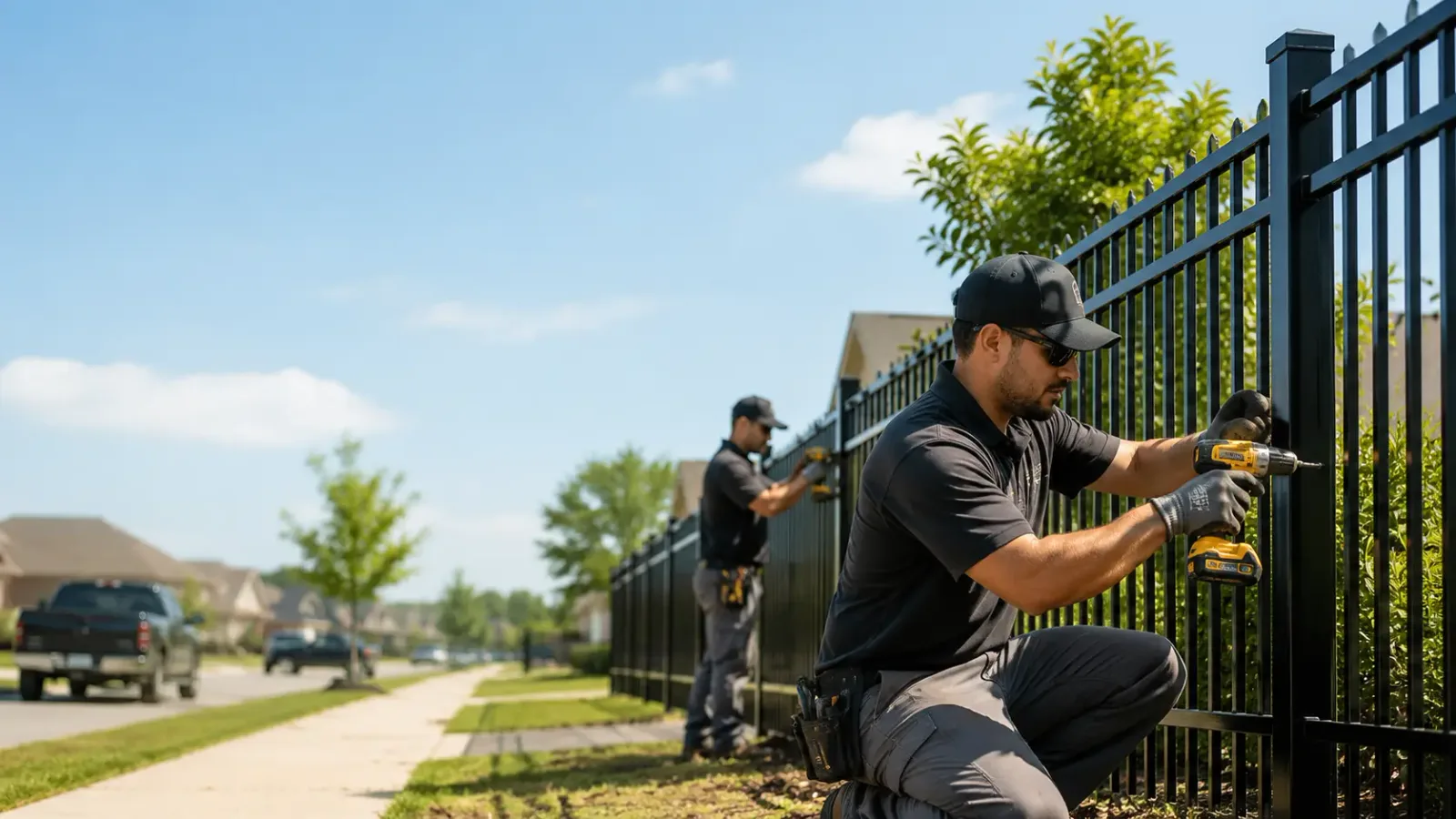 Metal Fence Installation in Lott, TX